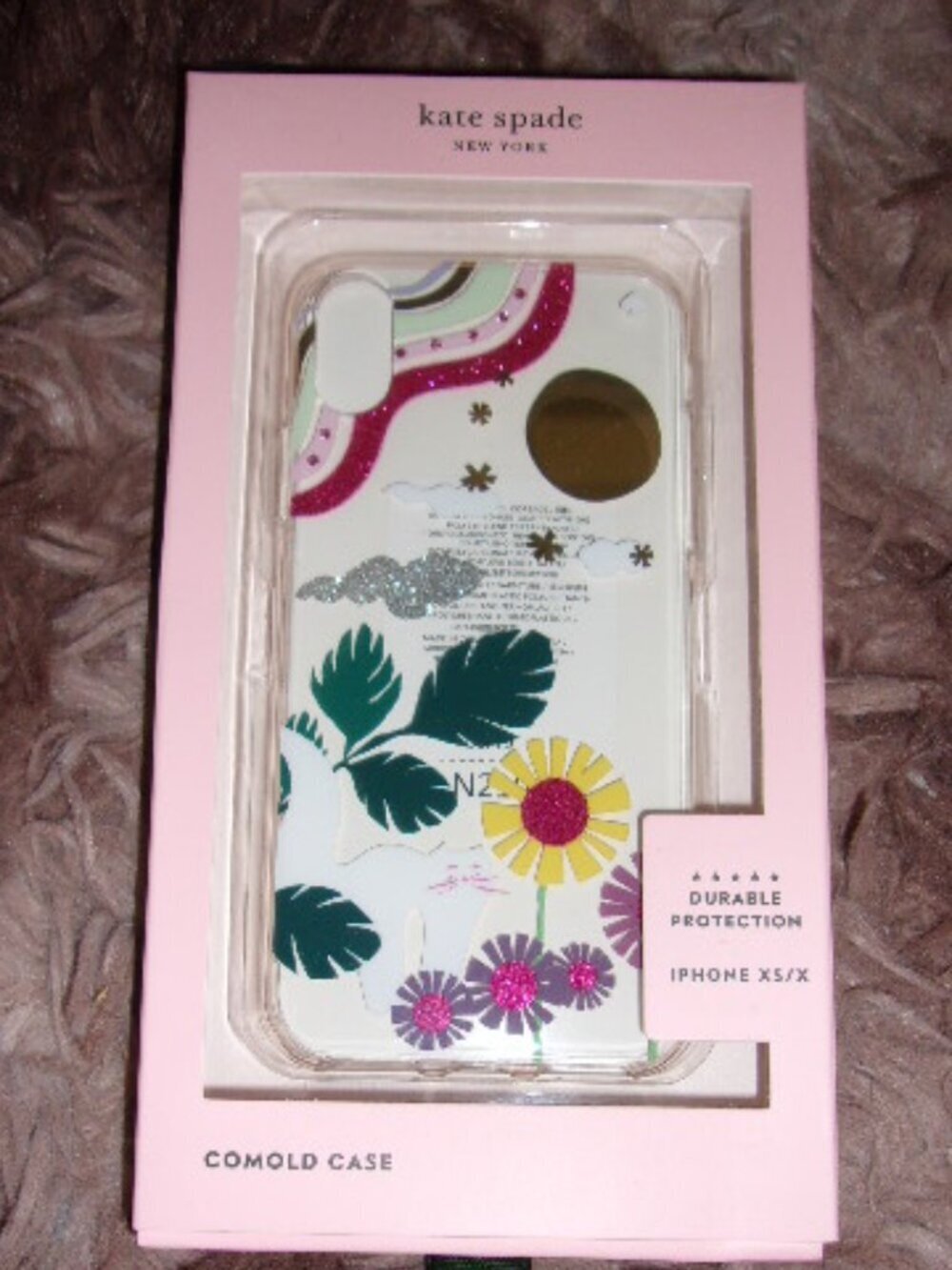 Glitter Garden Kitty iphone Case Xs/X New